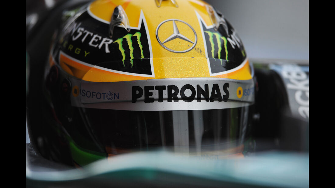 Lewis Hamilton Mercedes F1 Test Barcelona 2013