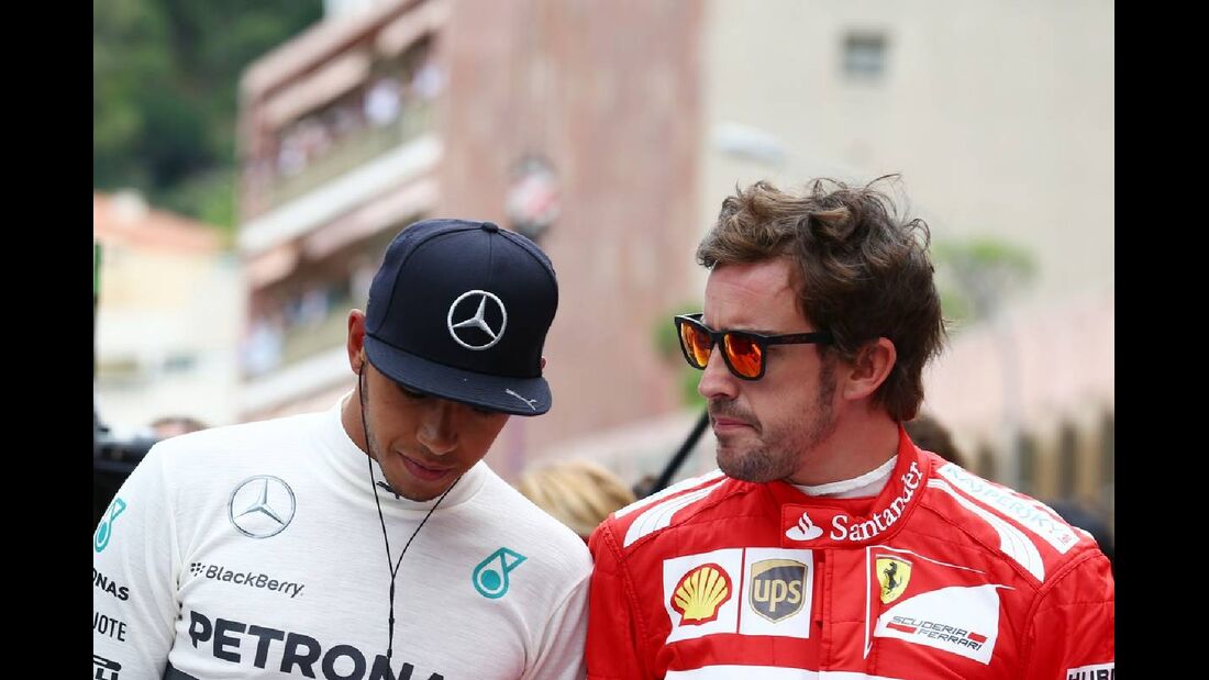 Lewis Hamilton - Mercedes - Fernando Alonso - Ferrari  - Formel 1 - GP Monaco - 25. Mai 2014