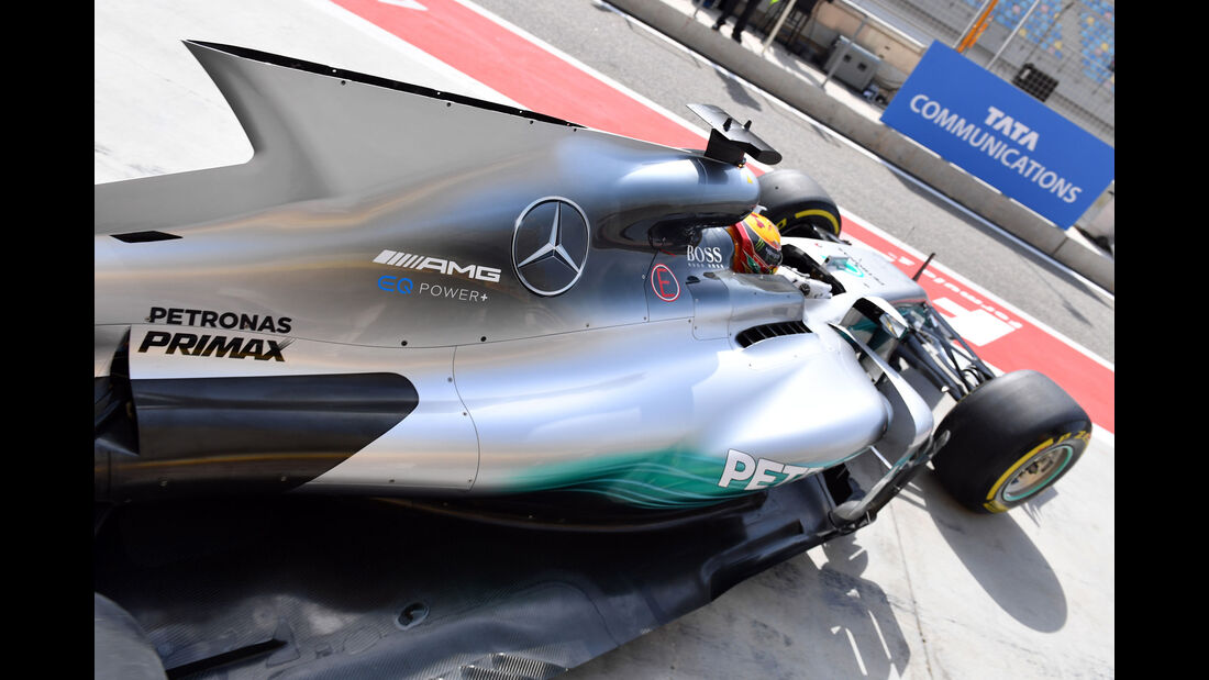 Lewis Hamilton - Mercedes - Formel 1 - GP Bahrain - Sakhir - Training - Freitag - 14.4.2017