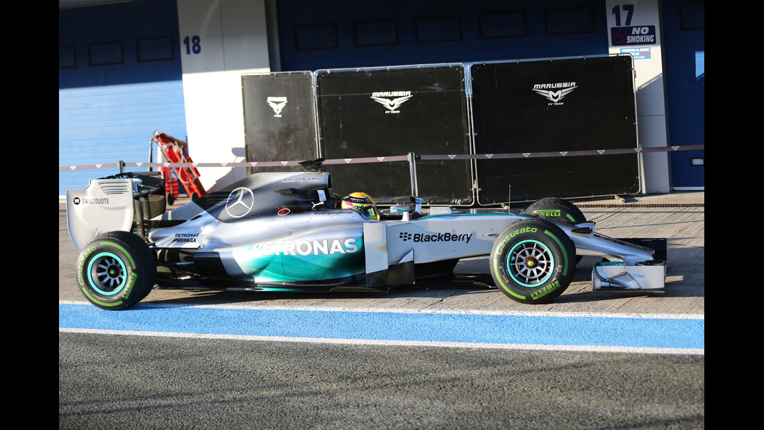 Lewis Hamilton - Mercedes - Formel 1 - Jerez - Test - 30. Januar 2014
