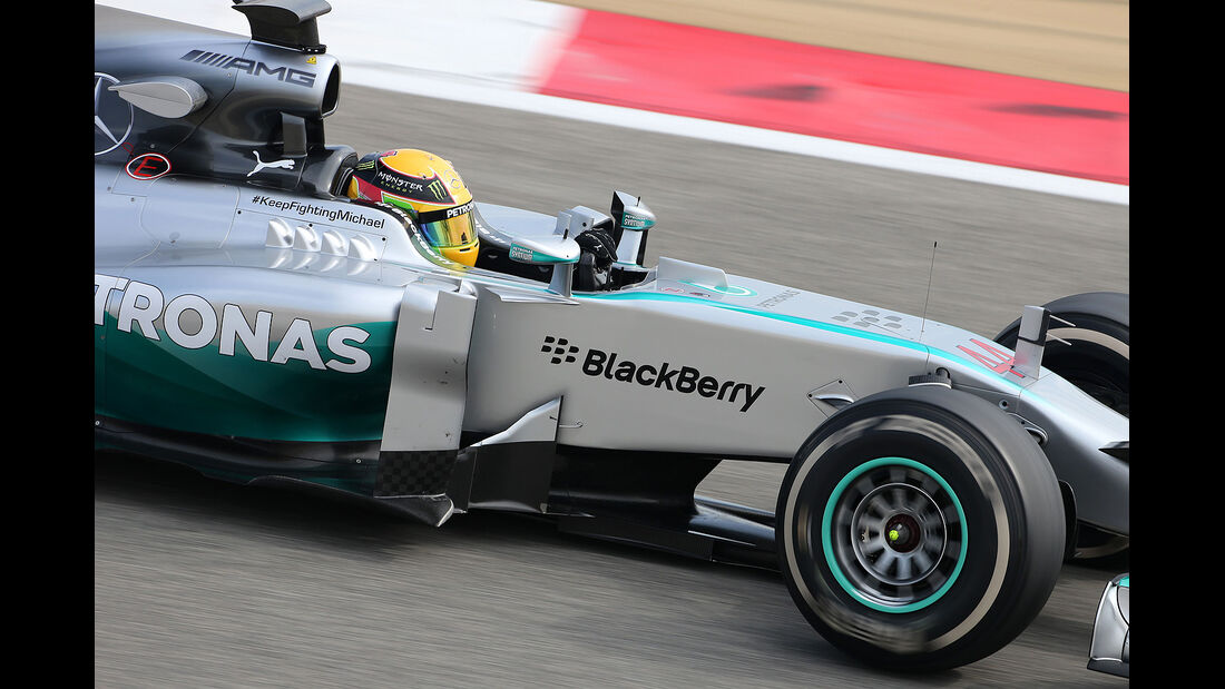 Lewis Hamilton - Mercedes -  Formel 1 - Test - Bahrain - 28. Februar 2014