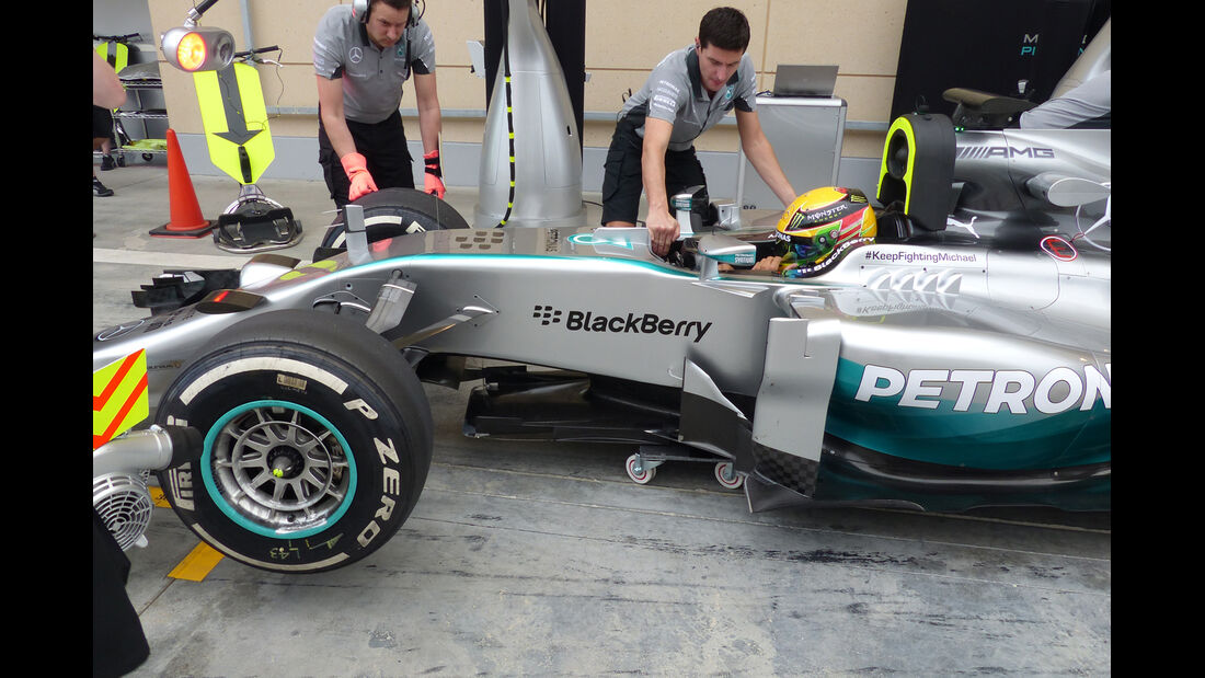 Lewis Hamilton - Mercedes - Formel 1 - Test - Bahrain - 28. Februar 2014