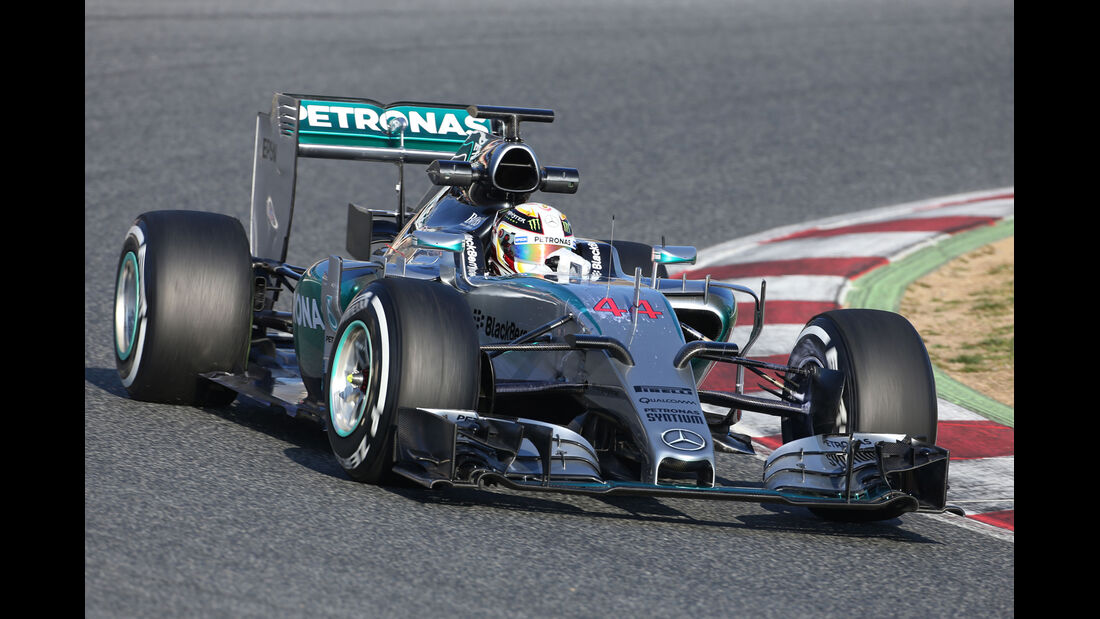 Lewis Hamilton - Mercedes - Formel 1-Test - Barcelona - 19. Februar 2015