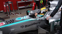 Lewis Hamilton - Mercedes - Formel 1 - Test - Barcelona - 22.Februar 2013