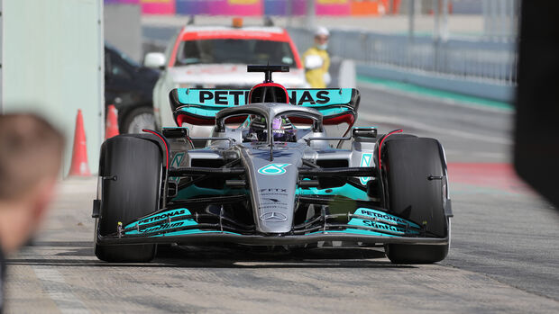 Lewis Hamilton - Mercedes -  Formel 1 - Test - Barcelona - 24. Februar 2022