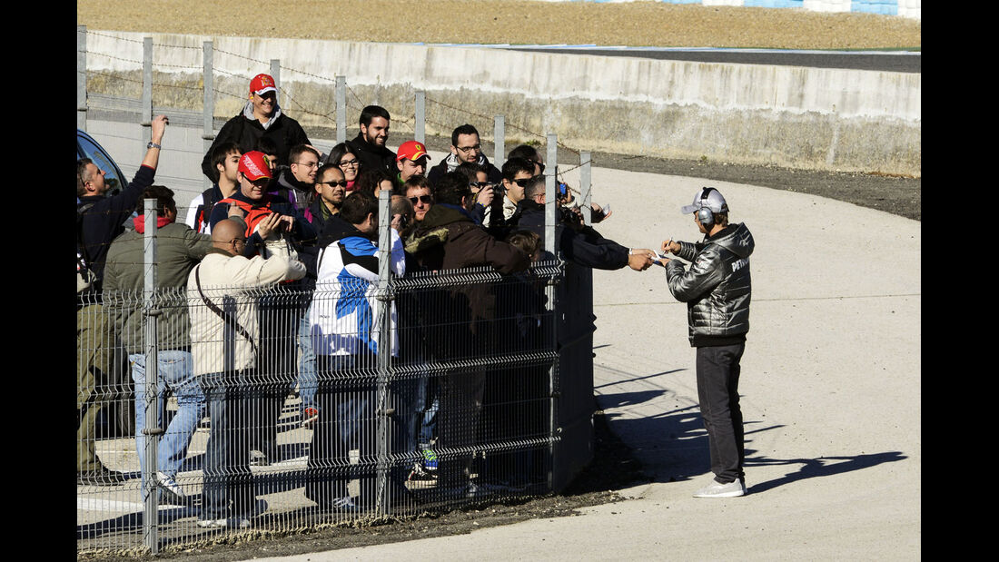 Lewis Hamilton, Mercedes, Formel 1-Test, Jerez, 8. Februar 2013