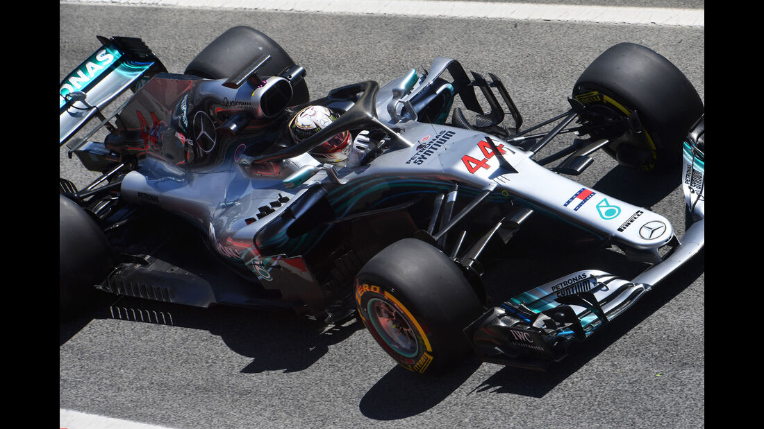 Lewis Hamilton - Mercedes - Formel 1 - Testfahrten - Barcelona - 15.5.2018