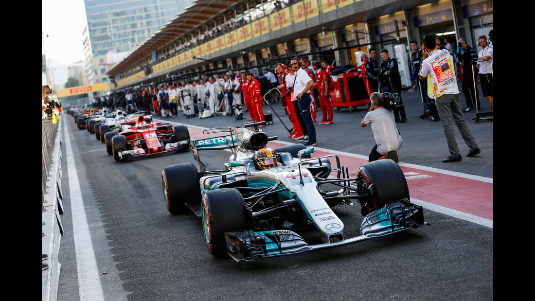 Lewis Hamilton - Mercedes - GP Aserbaidschan 2017 - Baku - Rennen