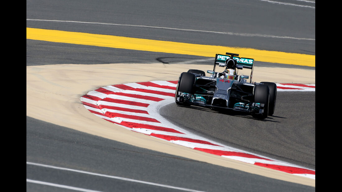 Lewis Hamilton - Mercedes - GP Bahrain - Test 2 - 9. April 2014