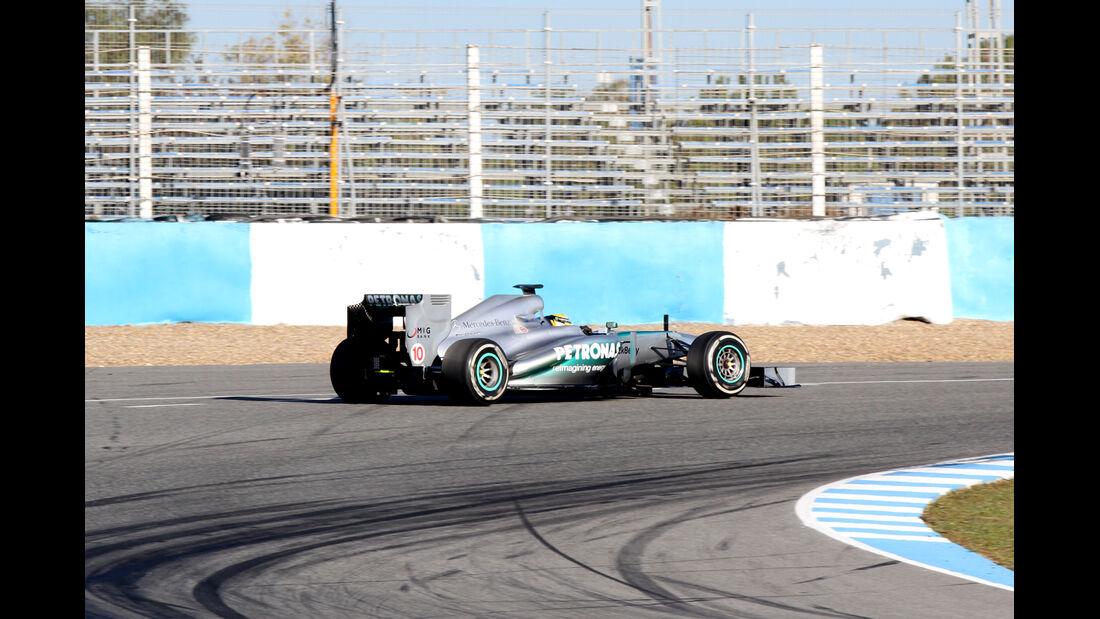 Lewis Hamilton, Mercedes GP, Formel 1-Test, Jerez, 6.2.2013