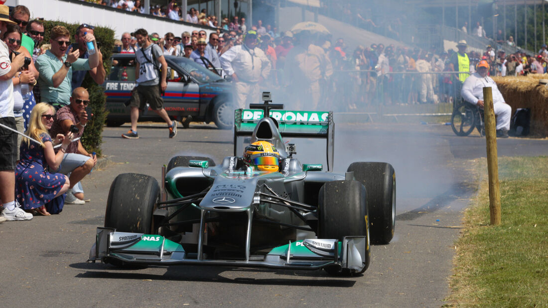 Lewis Hamilton - Mercedes - Goodwood 2013