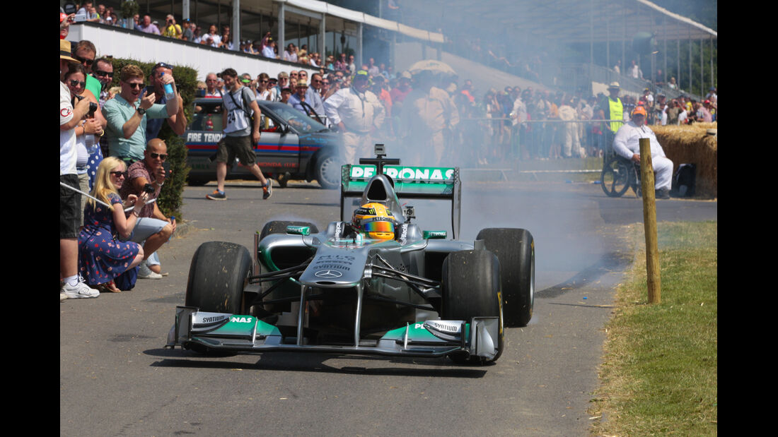 Lewis Hamilton - Mercedes - Goodwood 2013