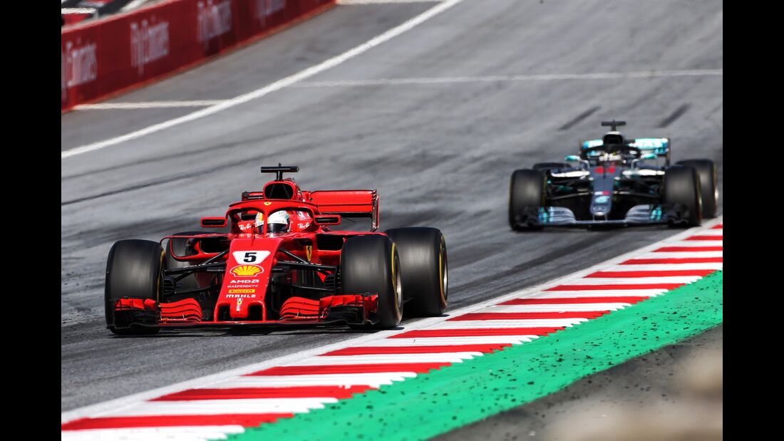 Lewis Hamilton - Mercedes - Sebastian Vettel - Ferrari - Formel 1 - GP Österreich - 1. Juli 2018