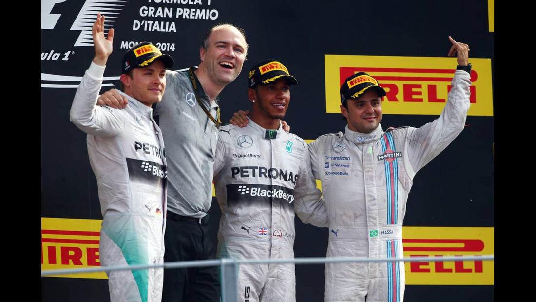 Lewis Hamilton - Nico Rosberg - Felipe Massa  - Formel 1 - GP Italien - 7. September 2014