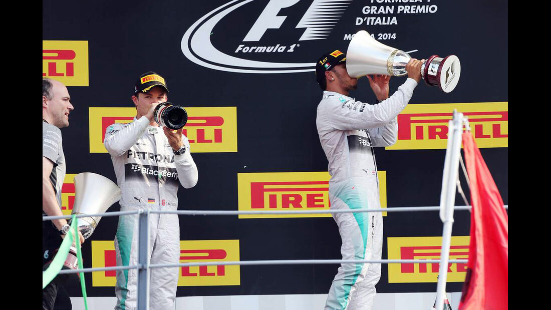 Lewis Hamilton - Nico Rosberg  - Formel 1 - GP Italien - 7. September 2014