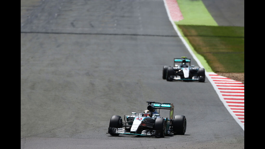 Lewis Hamilton - Nico Rosberg - Mercedes - GP England - Silverstone - Rennen - Sonntag - 5.7.2015