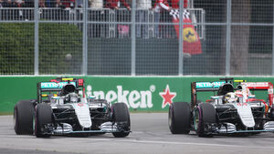 Lewis Hamilton - Nico Rosberg - Start - GP Kanada 2016 - Montreal 