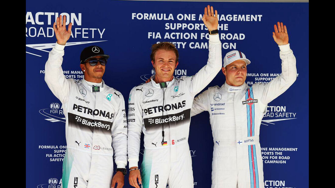Lewis Hamilton - Nico Rosberg - Valtteri Bottas - Formel 1 - GP USA - 1. November 2014
