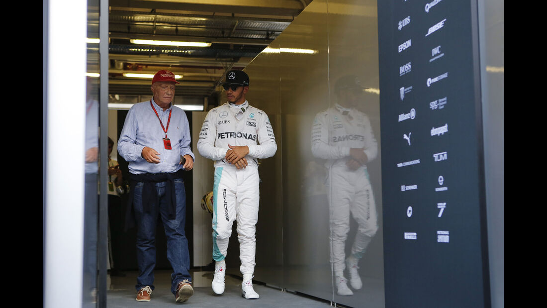 Lewis Hamilton - Niki Lauda  - Formel 1 - GP Österreich - 2. Juli 2016