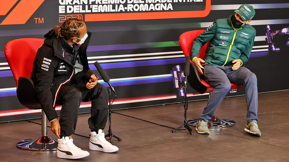 Lewis Hamilton & Sebastian Vettel - Formel 1 - Imola - GP Emilia-Romagna - 15. April 2021