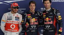 Lewis Hamilton Sebastian Vettel Mark Webber - Formel 1 - GP Indien - 27. Oktober 2012