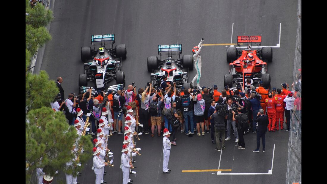 Lewis Hamilton - Sebastian Vettel - Valtteri Bottas - Formel 1 - GP Monaco - 26. Mai 2019