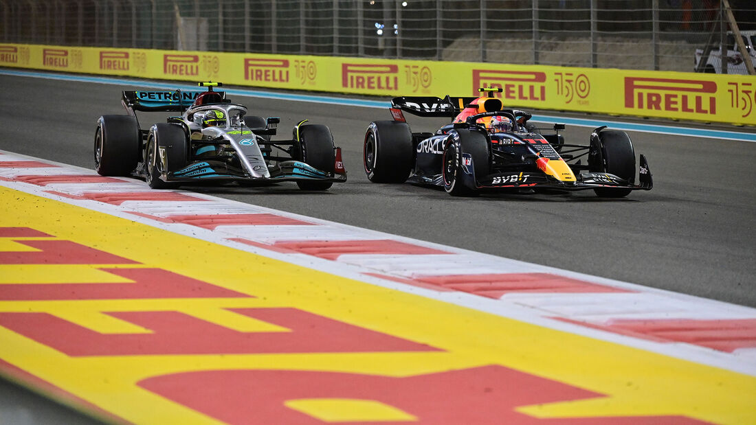 Lewis Hamilton - Sergio Perez - GP Abu Dhabi 2022 - Rennen