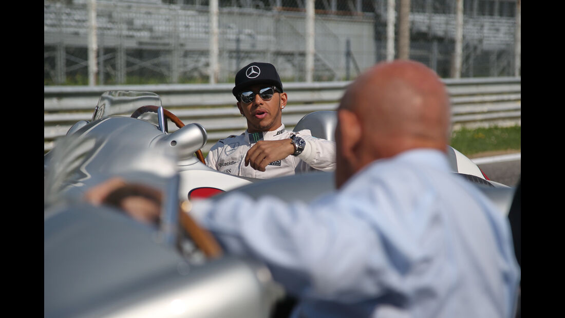Lewis Hamilton & Stirling Moss - Monza - Mercedes - 2015