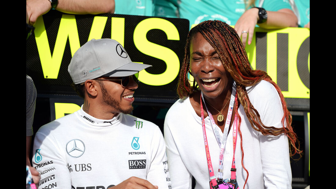 Lewis Hamilton & Venus Williams - GP USA 2016