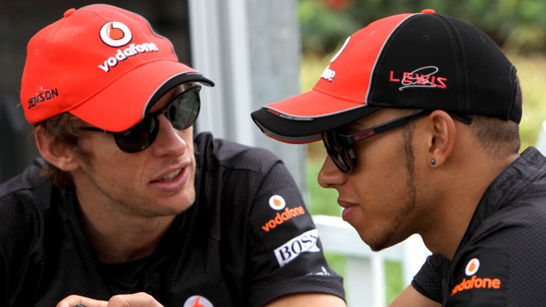 Lewis Hamilton  und Jenson Button