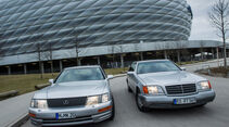 Lexus LS 400, Mercedes-Benz 400 SEL, Frontansicht