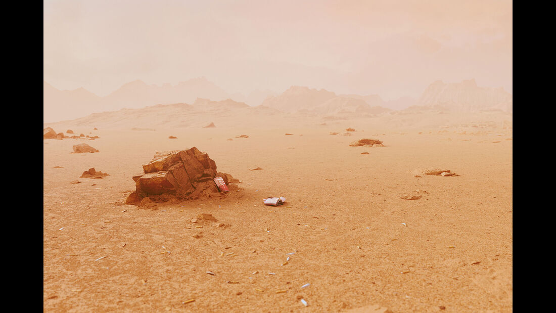 Life on Mars Tesla Roadster