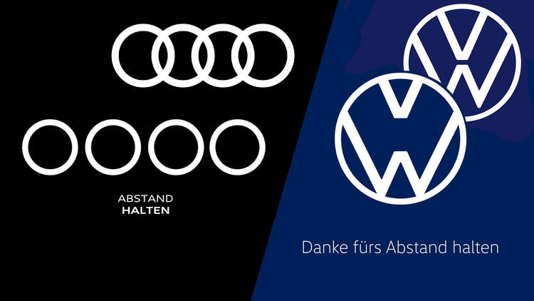 Social Distancing Logos Vw Und Audi Gehen Auf Distanz Auto Motor Und Sport