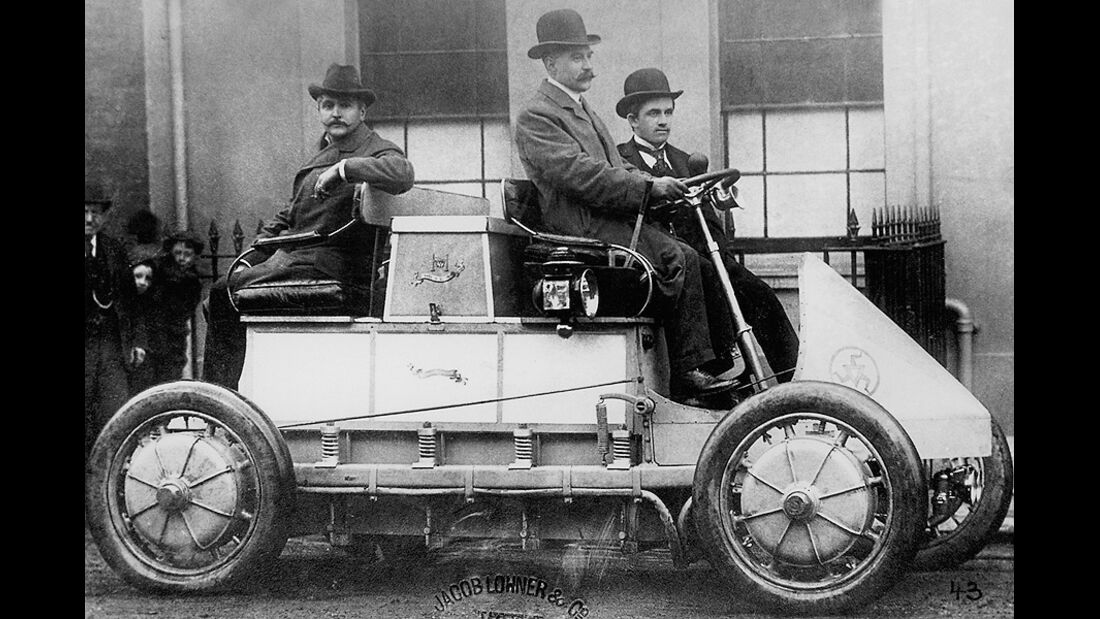 Lohner-Porsche aus dem Jahre 1901 - Erstes Elektroauto mit Allradantrieb