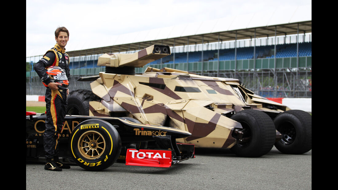 Lotus - Batman-Aktion - Formel 1 - GP England - Silverstone - 5. Juli 2012