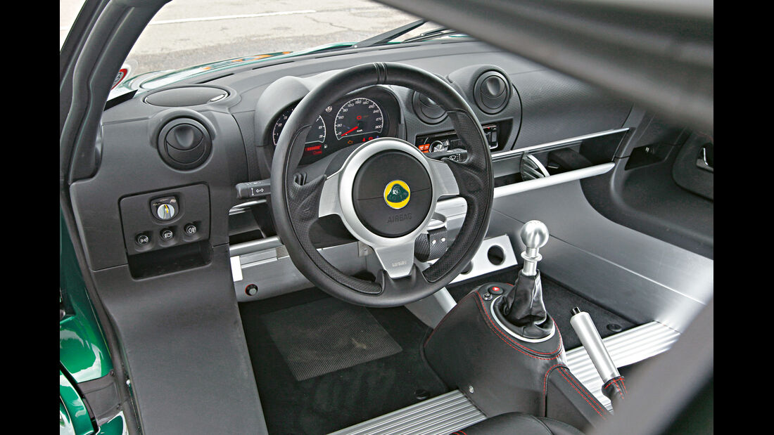 Lotus Exige S, Cockpit, Lenkrad