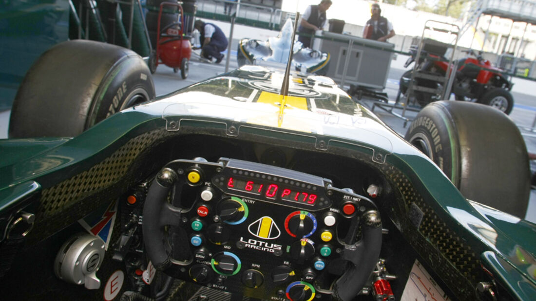 Lotus F1-Cockpit