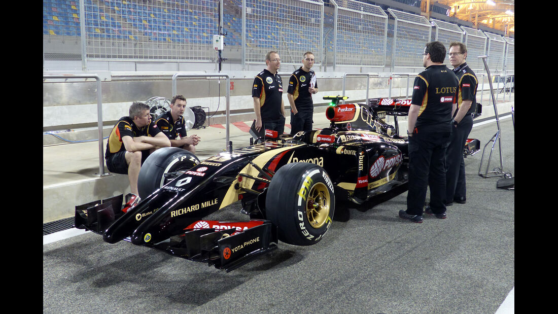 Lotus - Formel 1 - GP Bahrain - Sakhir - 3. April 2014