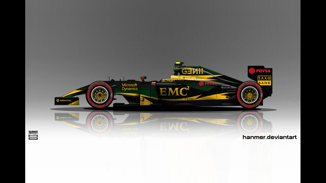 Lotus - Formel 1 - Lackierung - Design-Concept