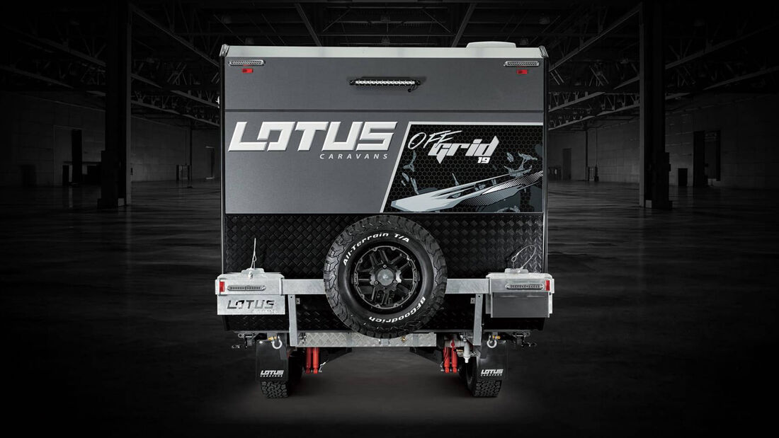 Lotus Caravans Off Grid Wohnwagen: Außen grob, innen Luxus