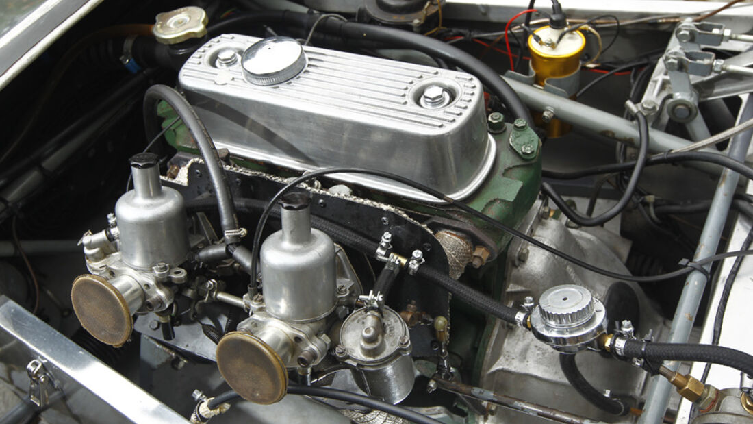 Lotus Seven S1, Motorraum, Detail