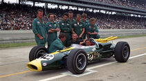 Lotus Type 38, der von Jim Clark im Indianapolis 500 Rennen 1965 gefahren wurde.
