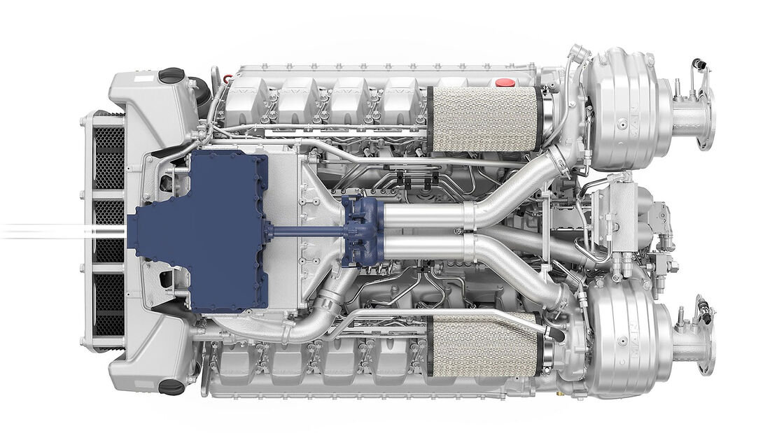 MAN Engines Dual Fuel-Motor V12 Wasserstoff