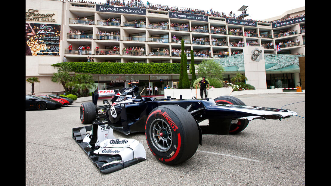 Maldonado Crash Monaco 2012