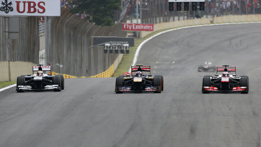 Maldonado, Ricciardo & Button - GP Brasilien 2013
