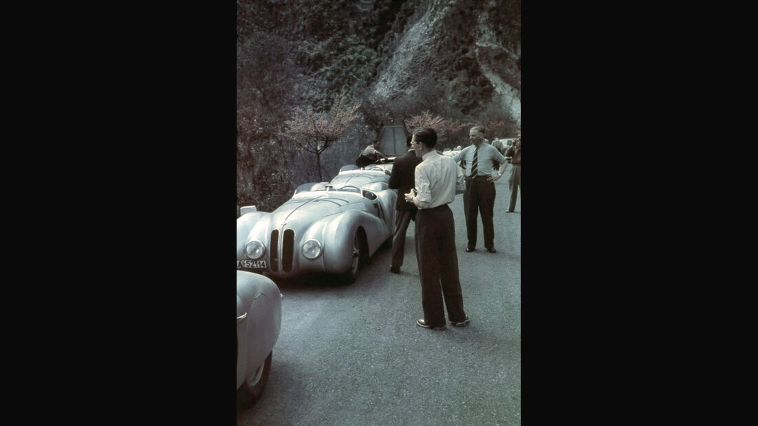 Mannschaft vom I. Gran Premio Brescia delle Mille Miglia, 28.04.1940 