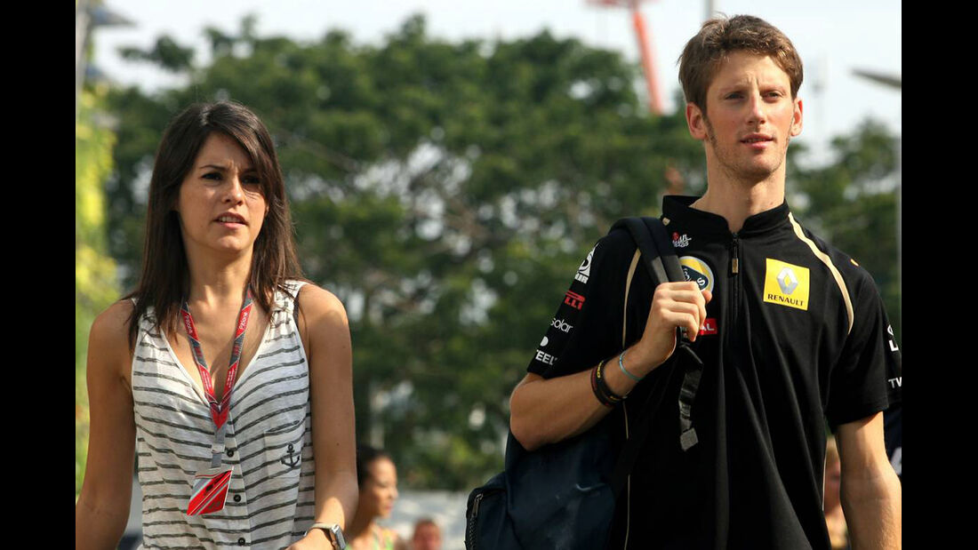 Marion Jolles - Romain Grosjean - Formel 1 - Fahrerfrauen - 1. April 2014