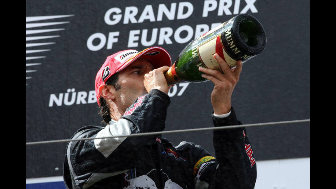 Mark Webber 2007 GP Europa Podium