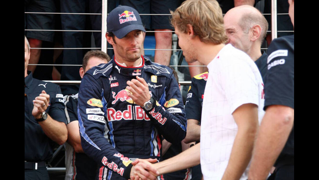 Mark Webber 2010 GP England Vettel