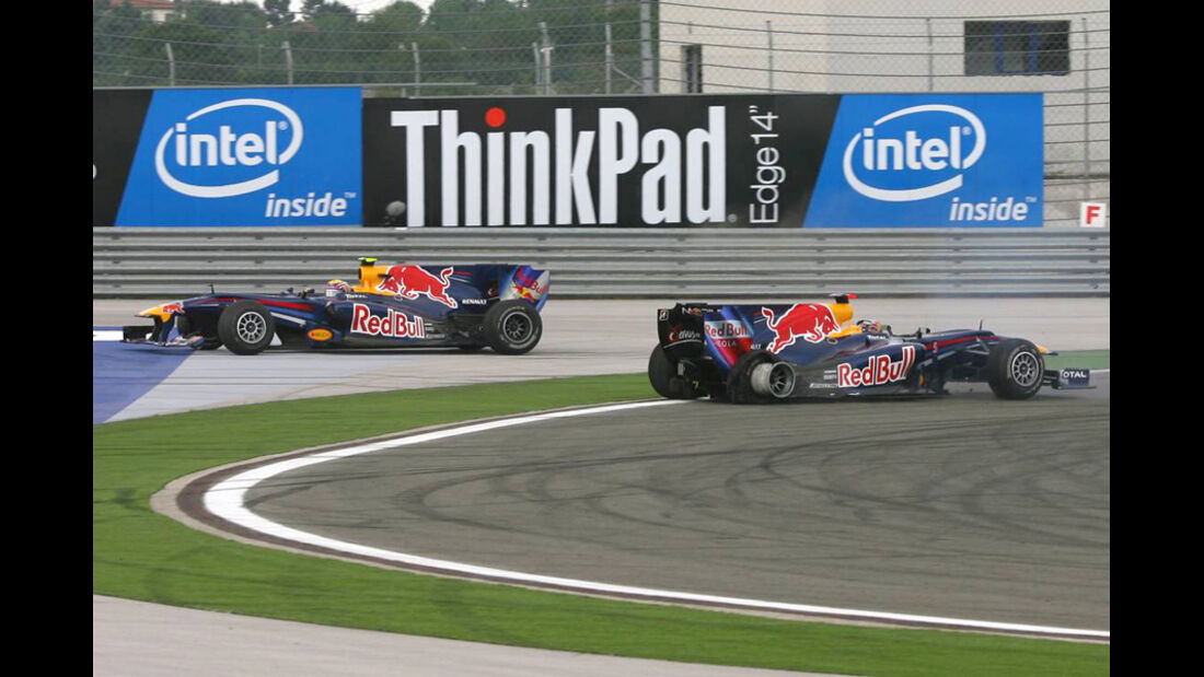 Mark Webber 2010 GP Türkei Crash Vettel